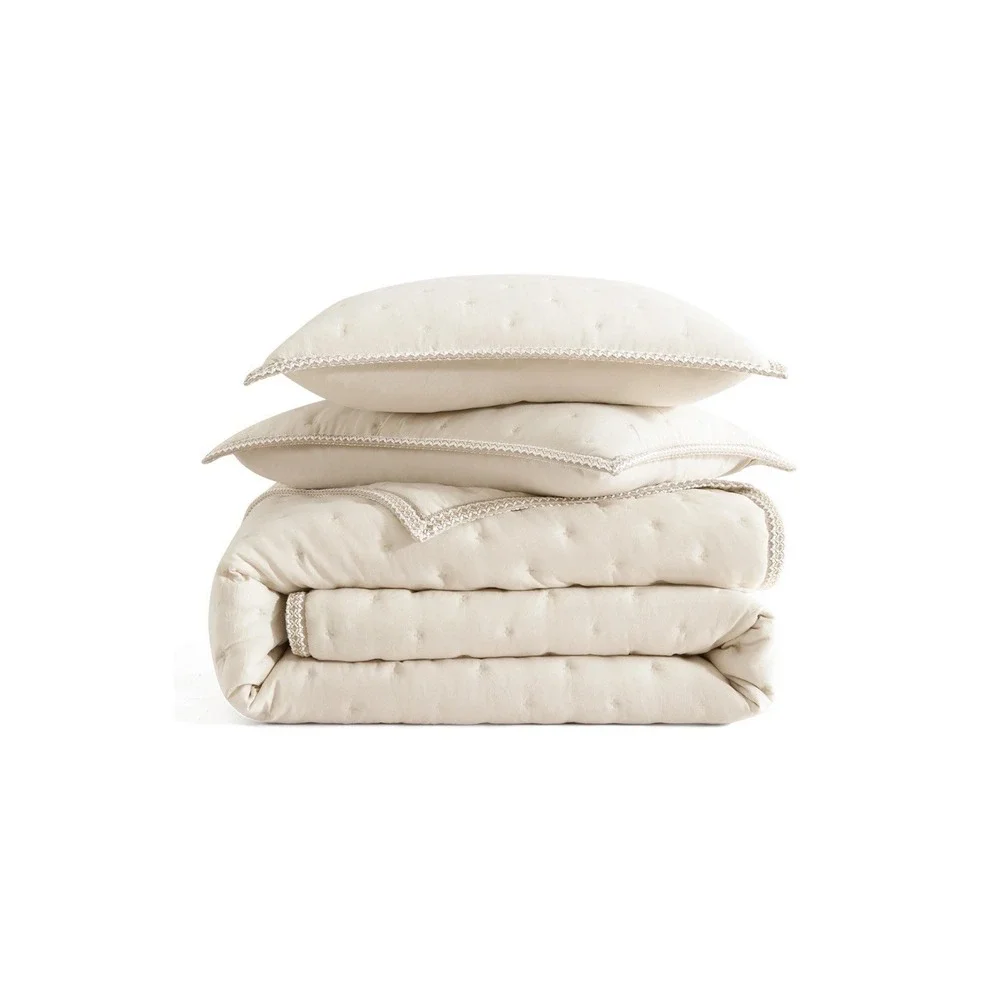 NEW Ugg Devon UGGBraid King Pillow Shams Set Of 2 Cream No Tags - Picture 4 of 5
